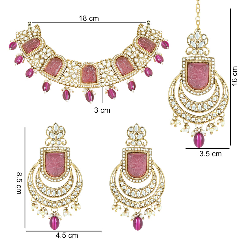 Melvina Purple Necklace Set