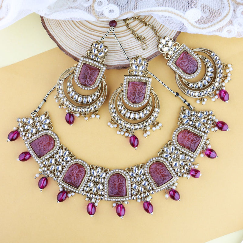 Buy YSTD Women Wedding Bridal Prom Jewelry Crystal Rhinestone Necklace  Earrings Party Set (Purple) Online at desertcartINDIA
