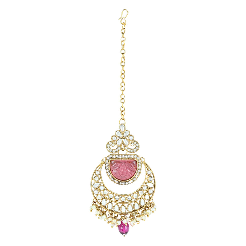 Mokshi Purple Necklace Set