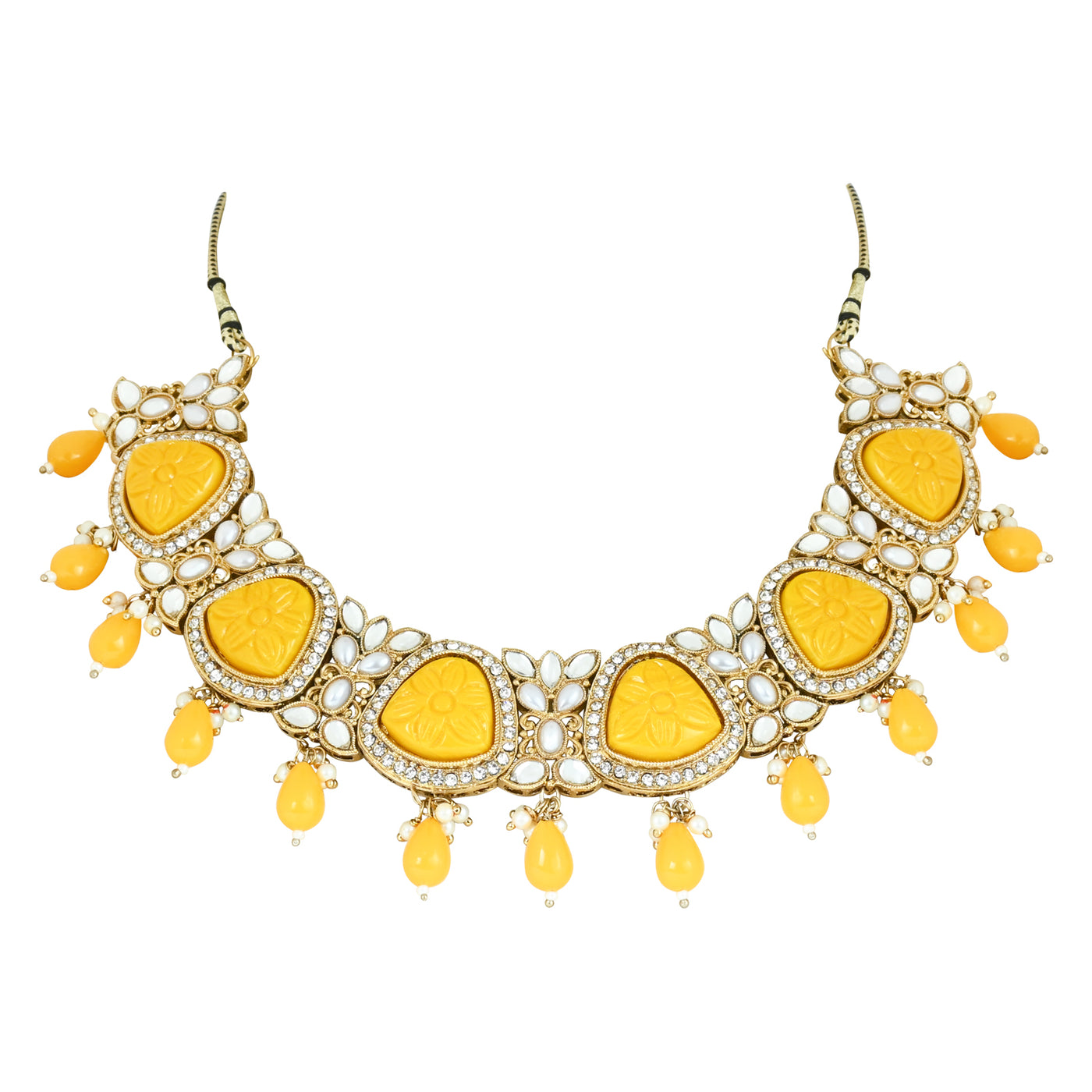 Urveeja Yellow Necklace Set I Jewels
