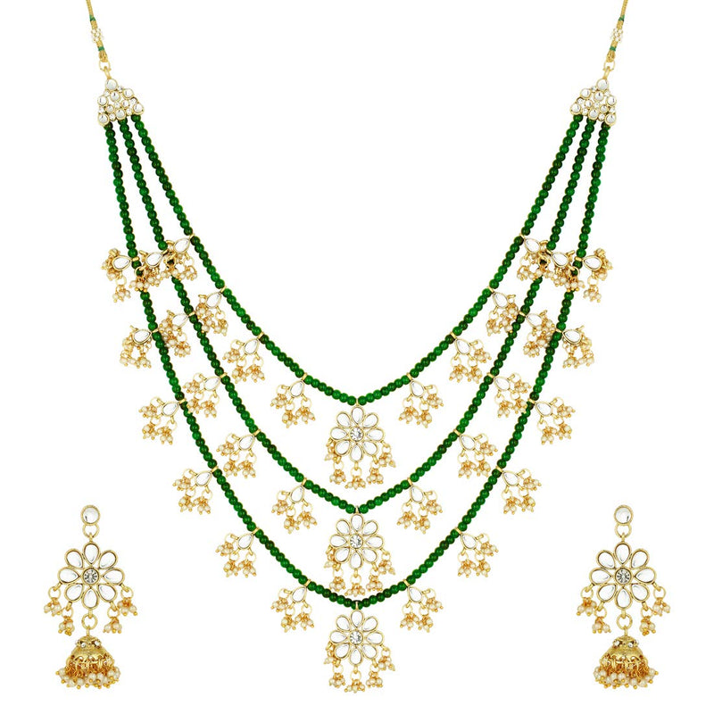 Nishat Green Necklace Set
