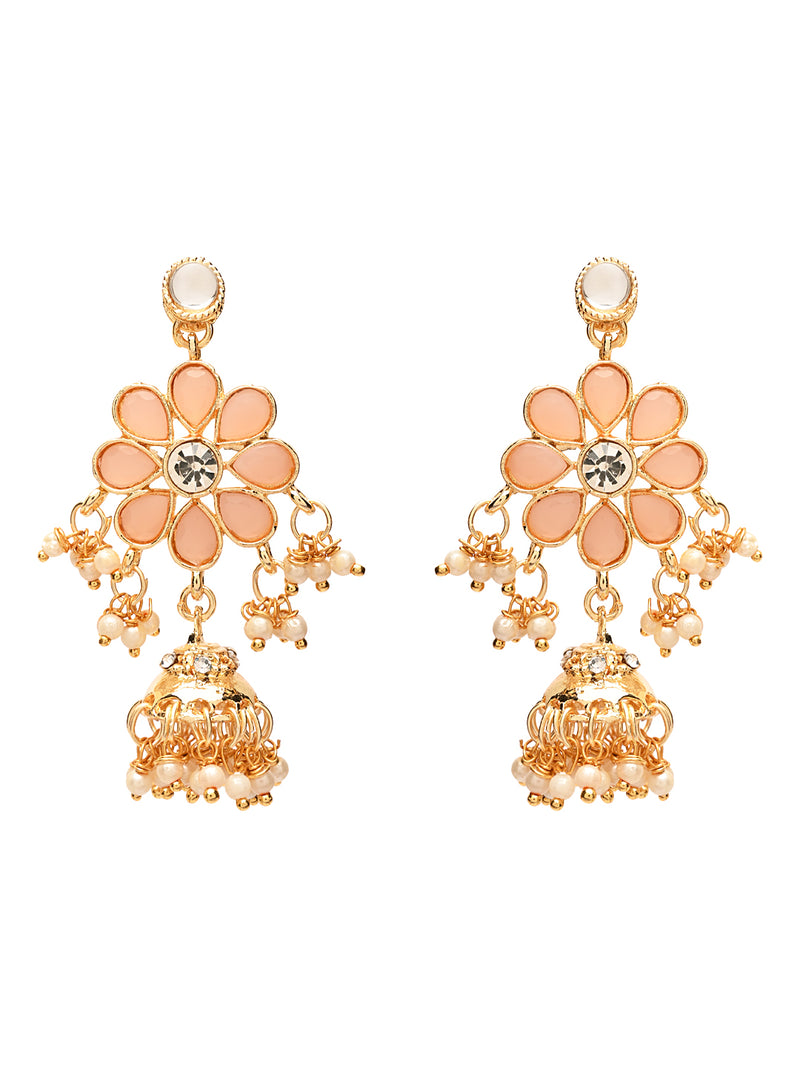 Nishat Peach Necklace Set