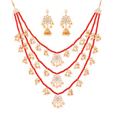 meenakari ,kundan , pearls jewellery set