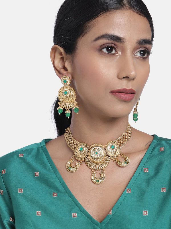 pearls , kundan , stones , traditional temple jewellery ,