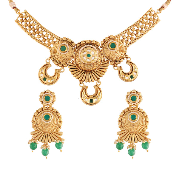 Svara Green Jewellery Set