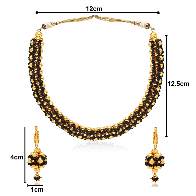 Triveni Black Choker Set