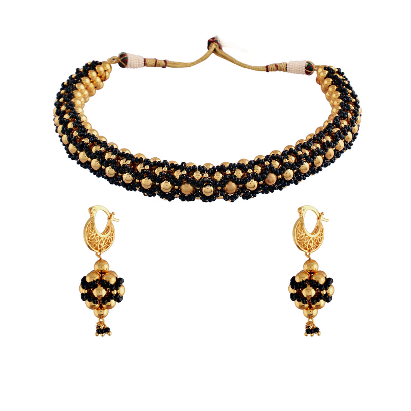 Triveni Black Choker Set