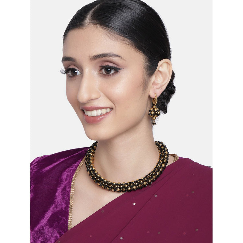 Moti Beads,  Maharashtrian Style Thushi , Choker  set 