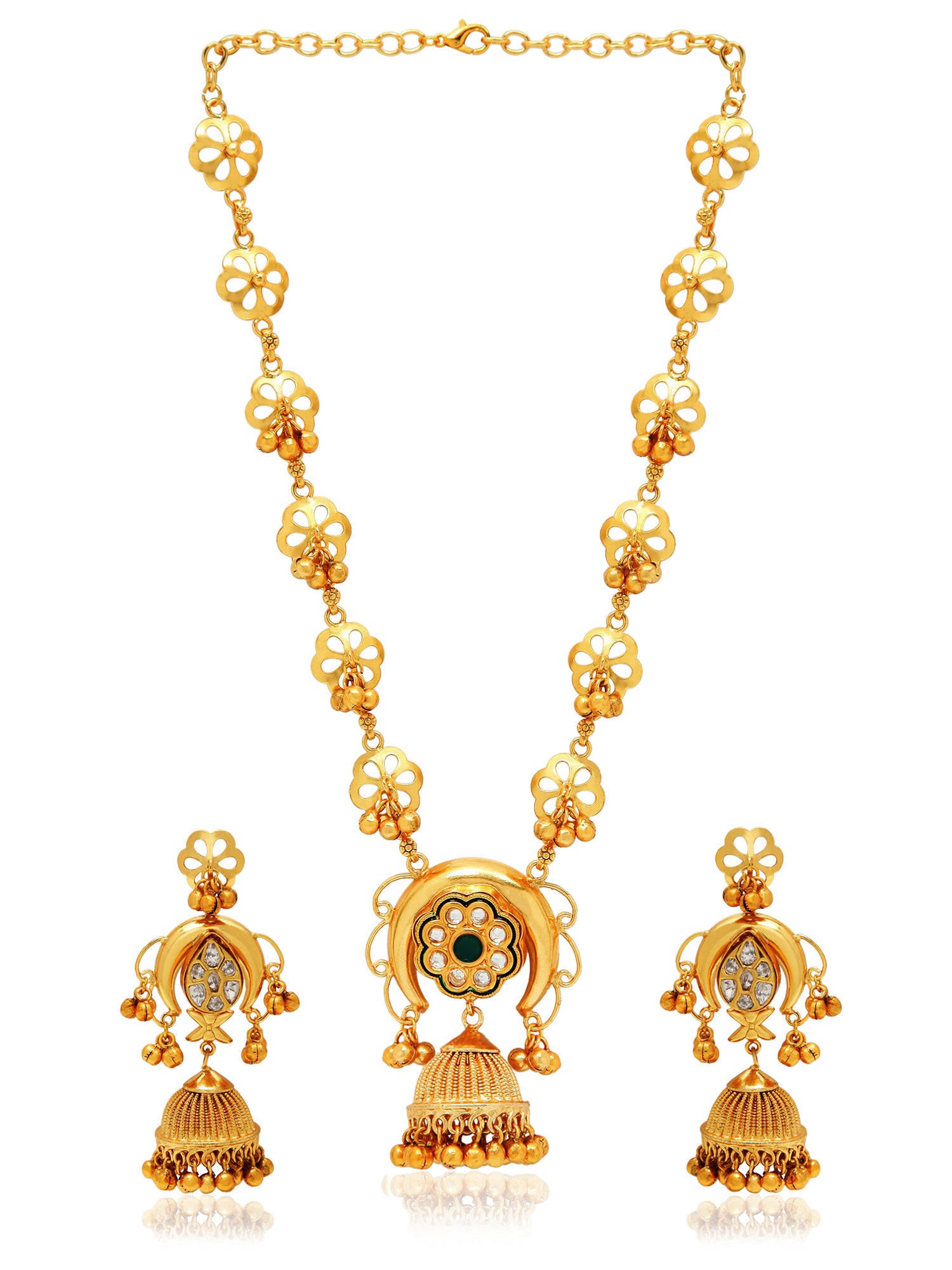 meenakari , kundan gold plated traditional jewellery set 