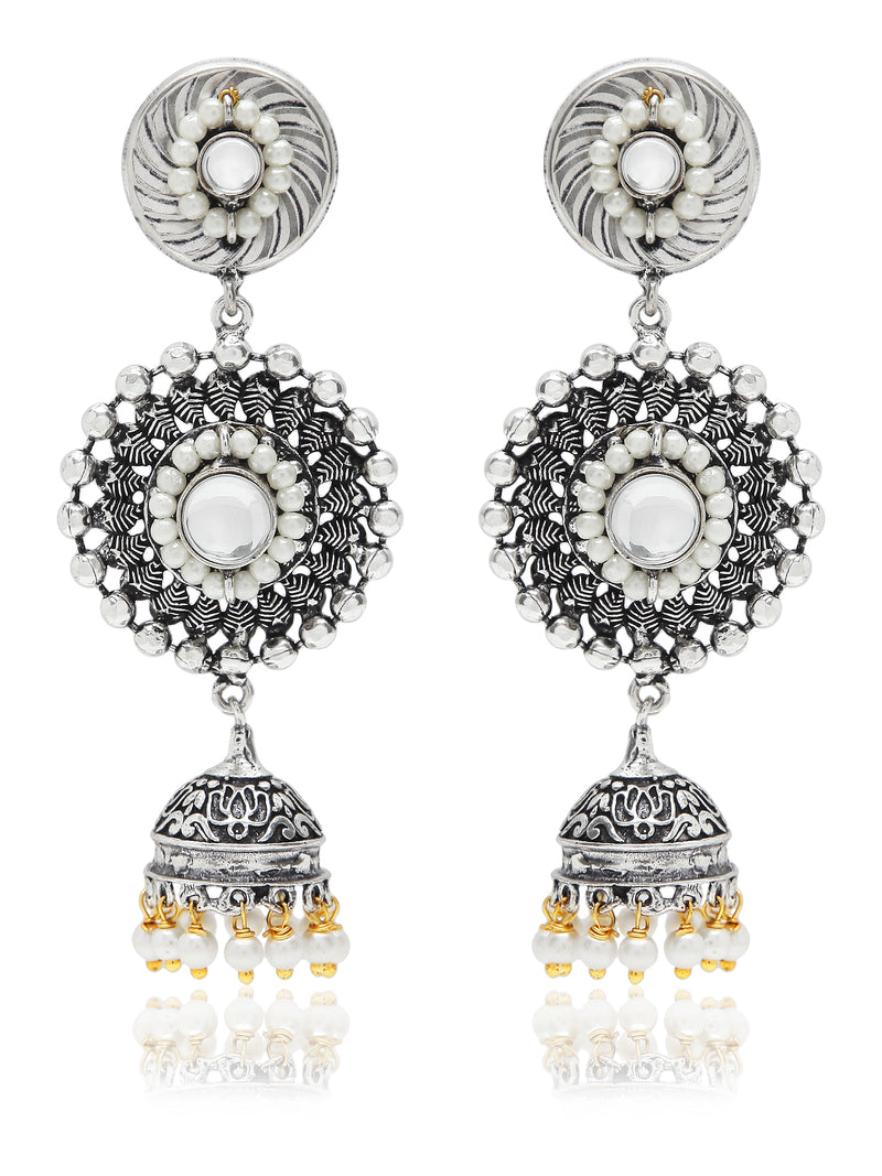 ' AKHILA ' Oxidised Necklace Set