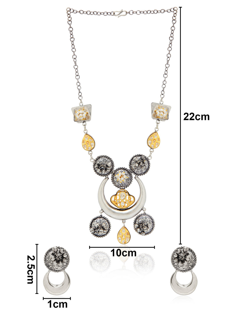 ' MIHIRA ' Oxidised Necklace Set
