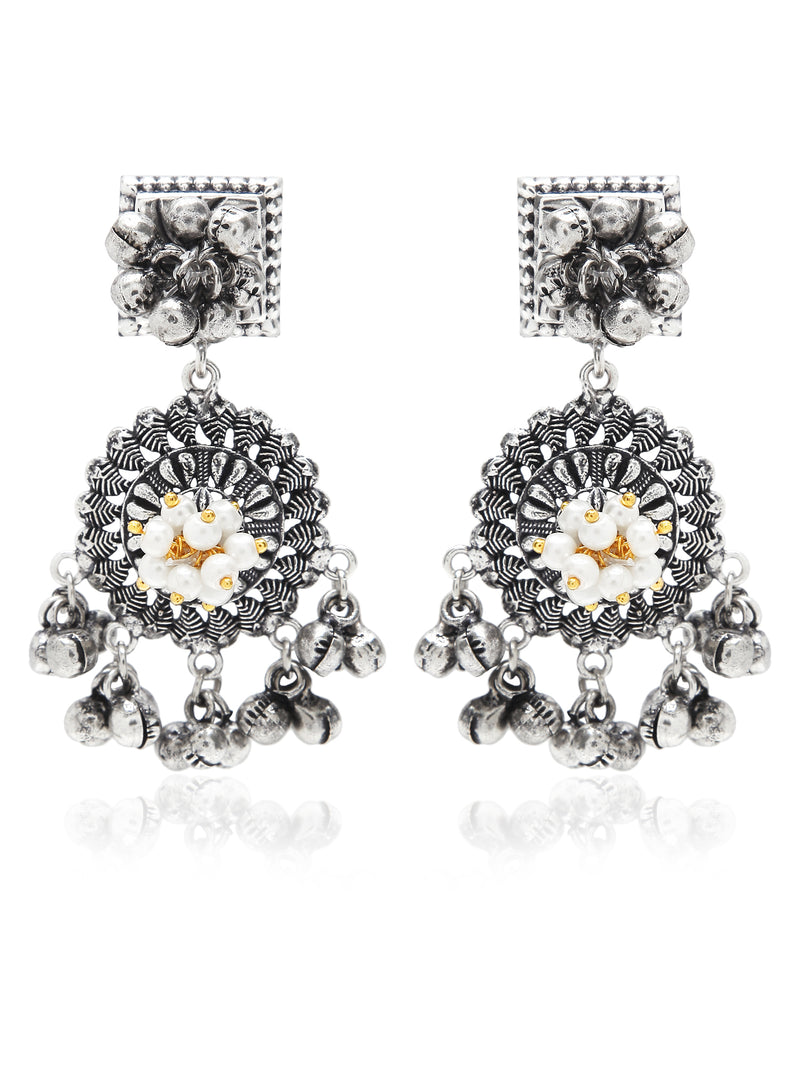 ' MRIGNA ' Oxidised Necklace Set