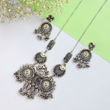 ' MRIGNA ' Oxidised Necklace Set