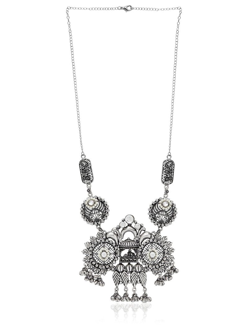 ' MRIGNA ' Oxidised Necklace Set