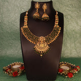 Mrunali Green jewellery set