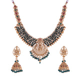 Mrunali Green jewellery set