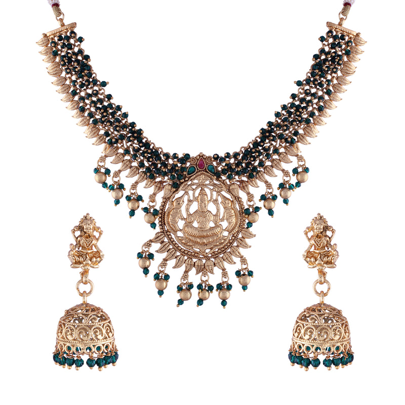 Arunima Green jewellery set