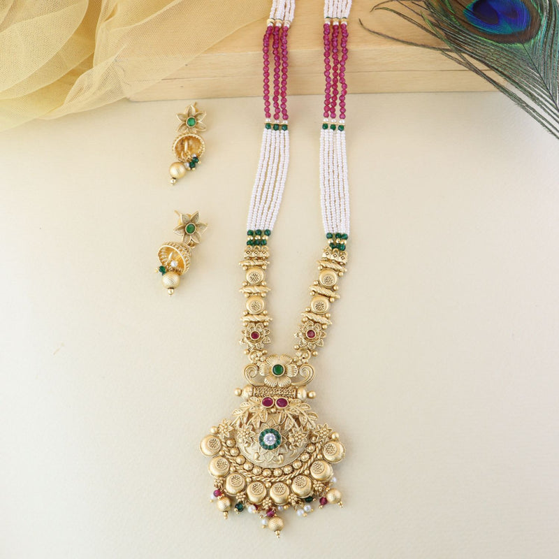 traditional, temple jewellery, south indian,long necklace