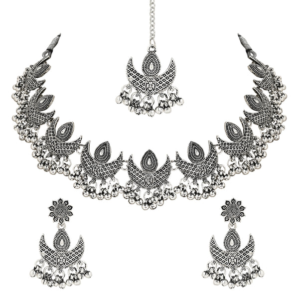 silver jewellery, oxidised, navratri