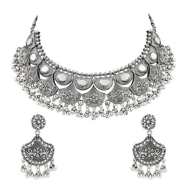 silver jewellery, oxidised, navratri