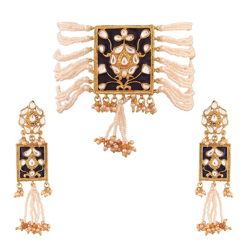 Sohini Blue Necklace Set