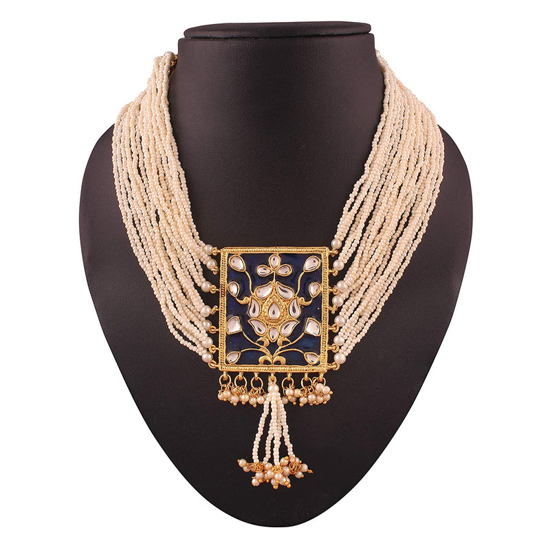 Sohini Blue Necklace Set
