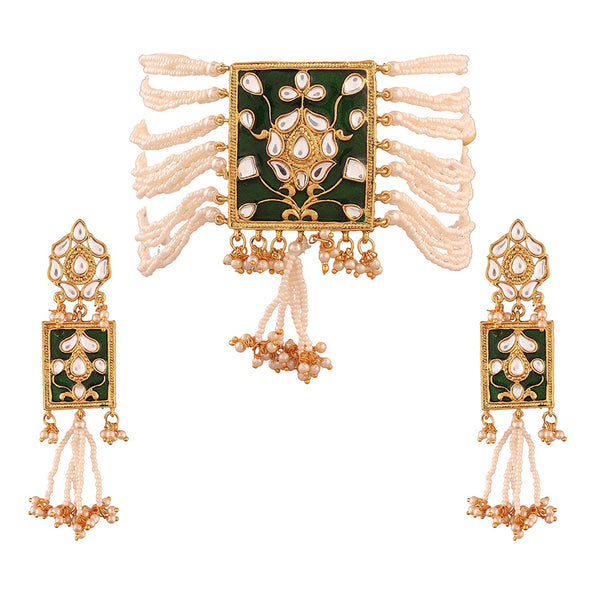 Sohini Green Necklace Set
