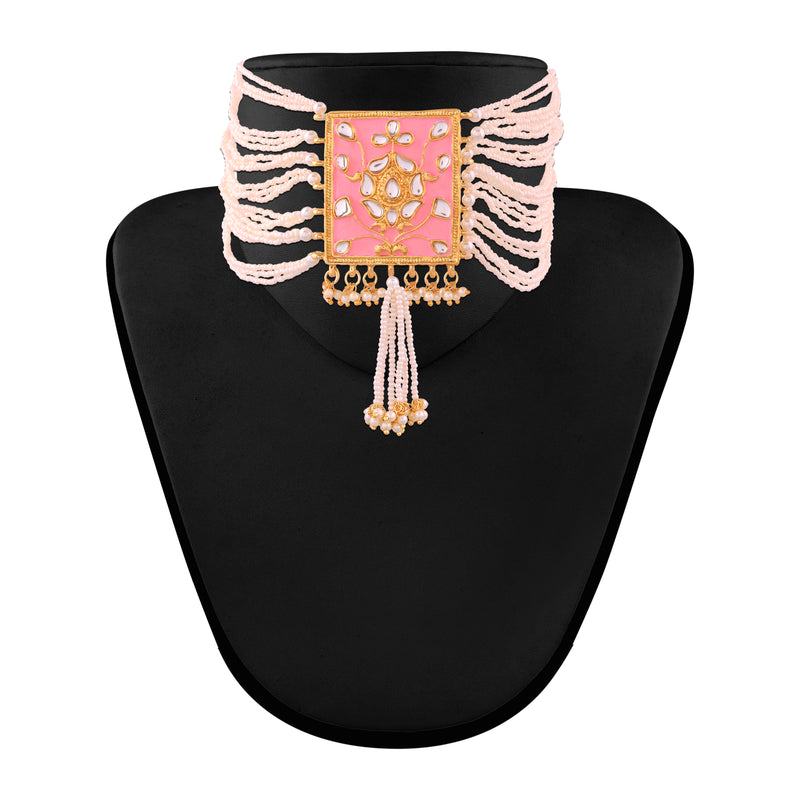 Sohini Pink Necklace Set