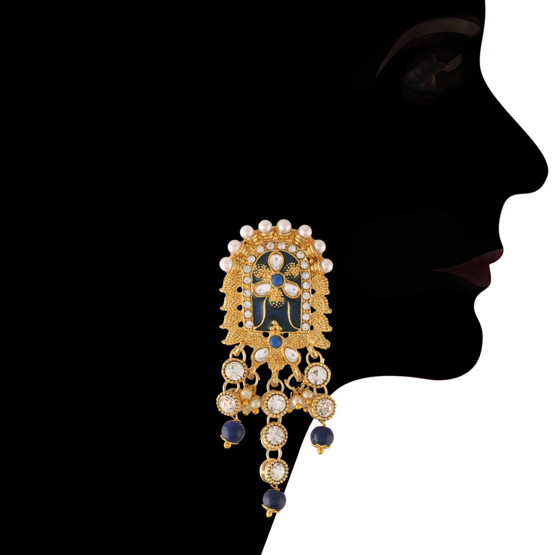 Vasudha Blue Choker set
