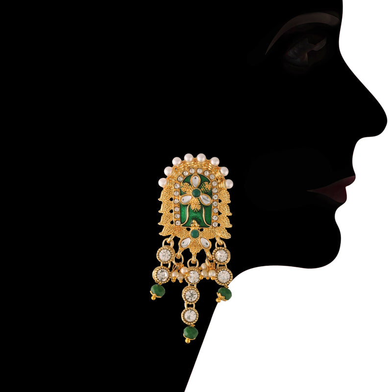 Vasudha Green Choker set