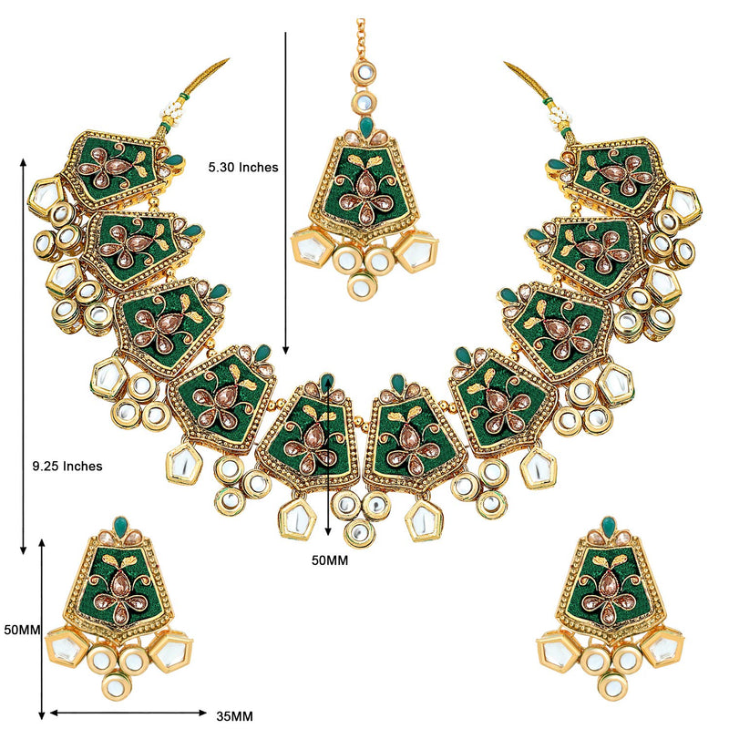 Ayesha Green Necklae set