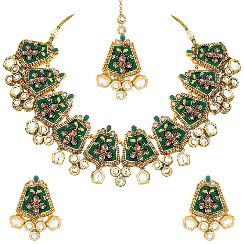 Ayesha Green Necklae set