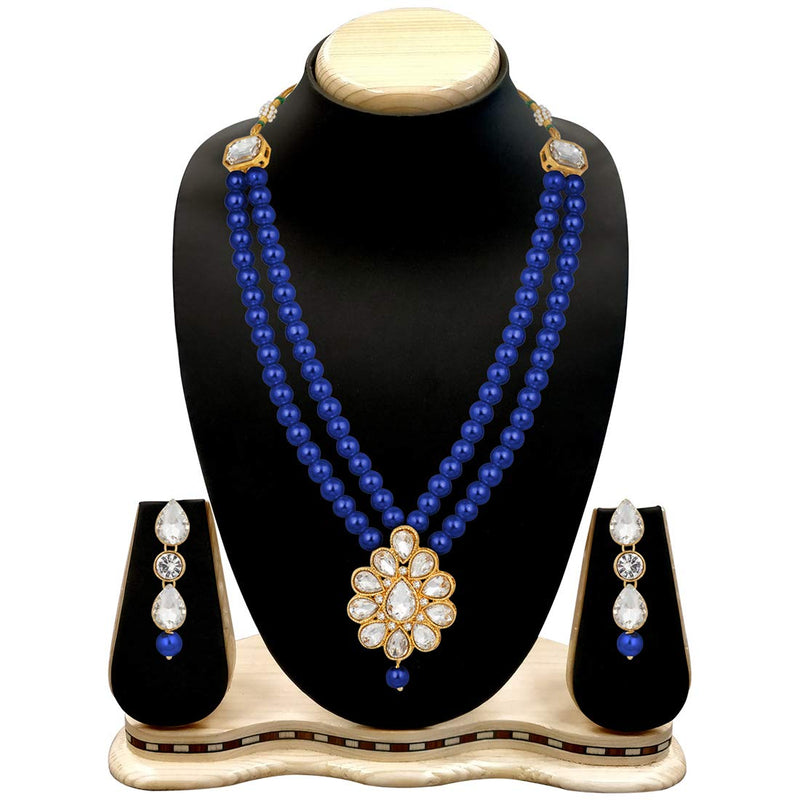 Rayasha Blue Necklace Set