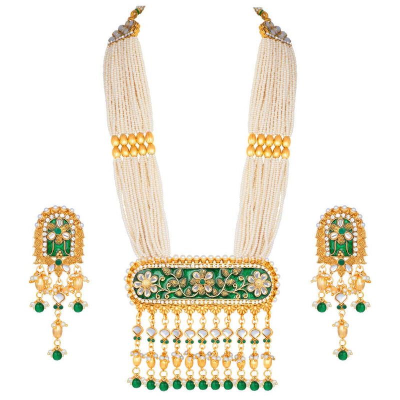 Atifa Green Necklace Set