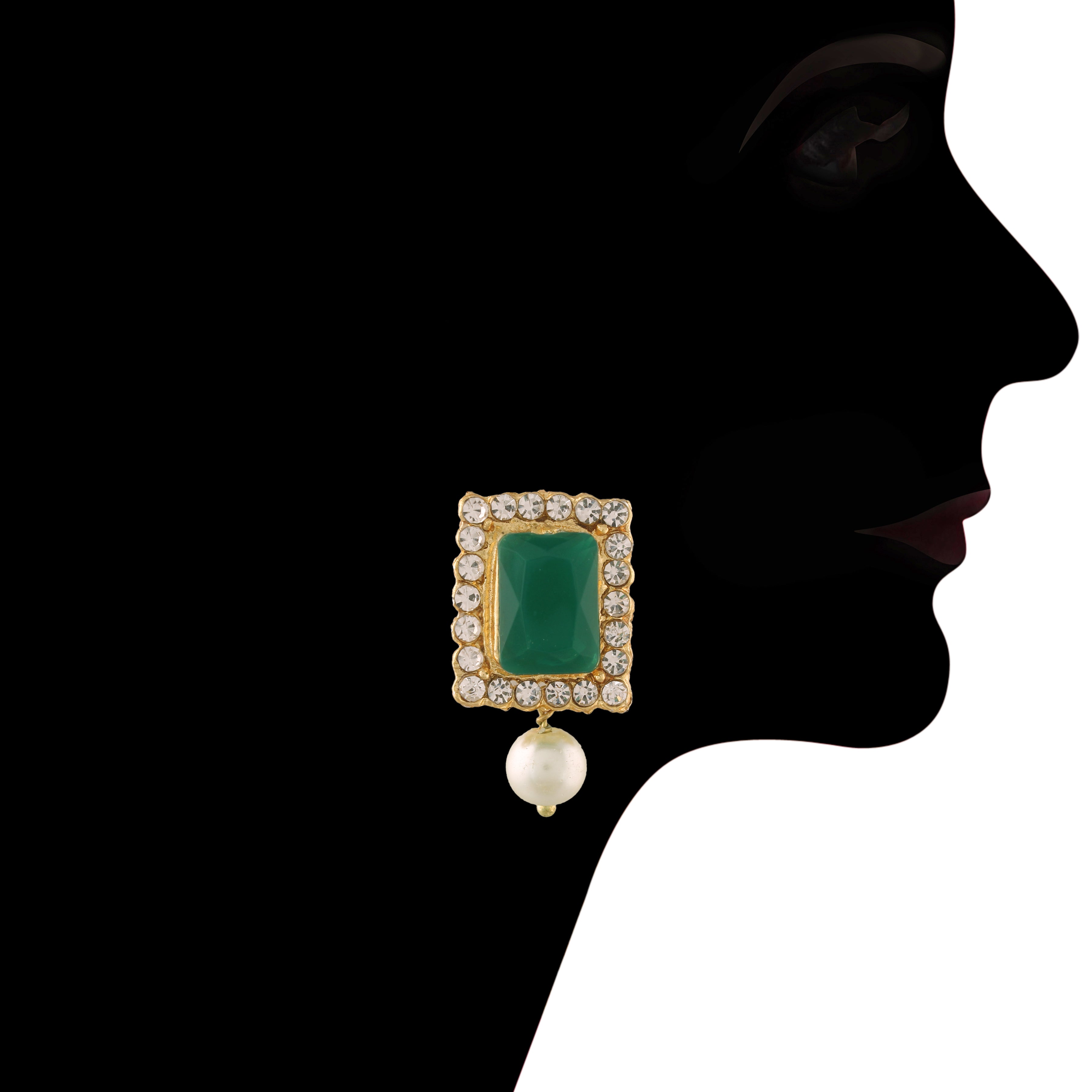 Sanvi Green Choker Set