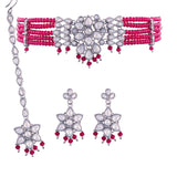 kundan , pearls , choker set