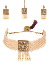 Hemika White Necklace Set