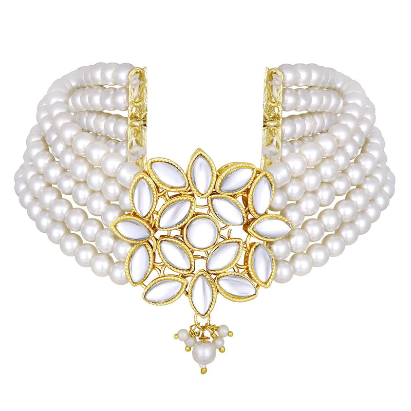 Fareen White Choker Set