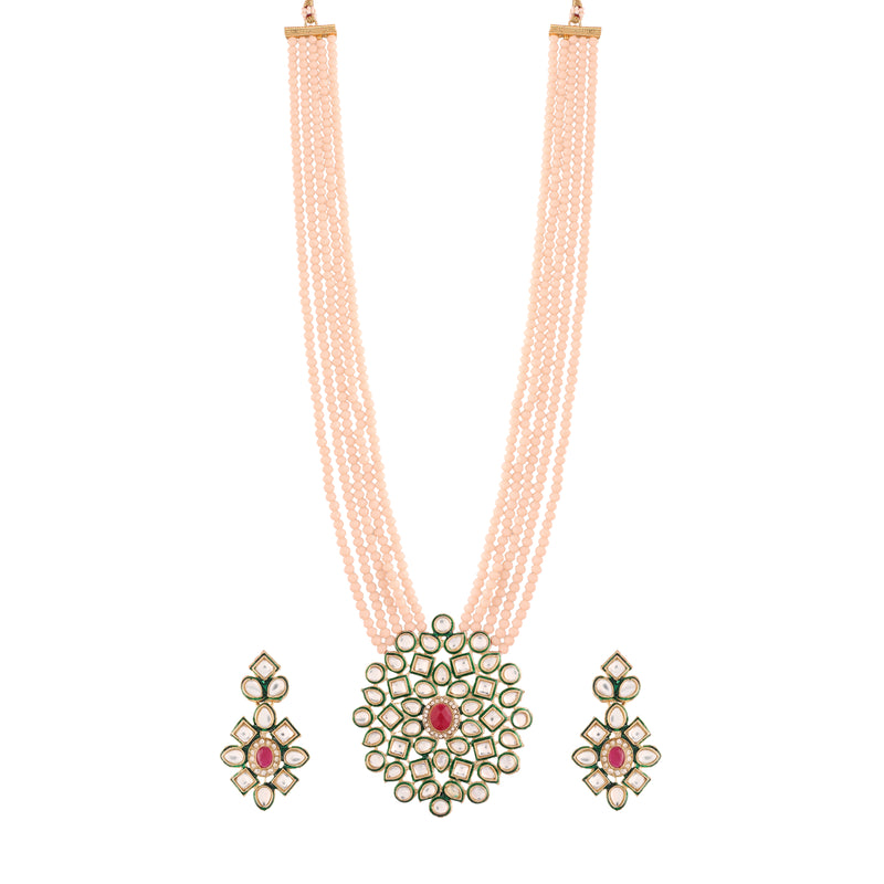 Anandi Cream Necklace Set