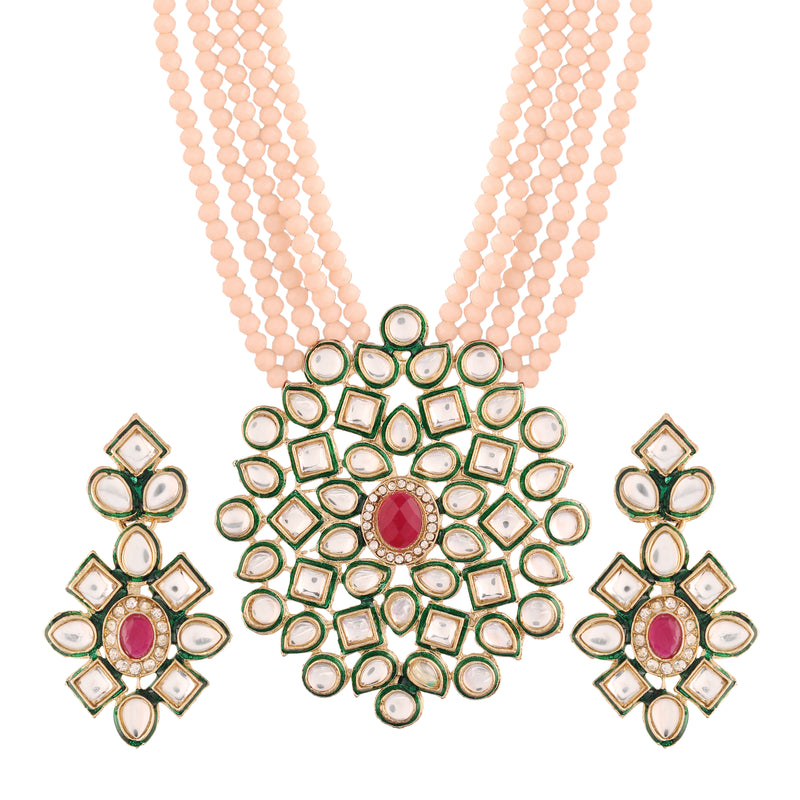 Anandi Cream Necklace Set