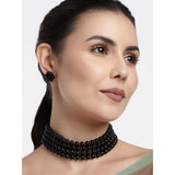 Liana Black Choker Set