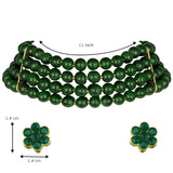 Liana Green Choker Set
