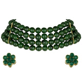 Liana Green Choker Set