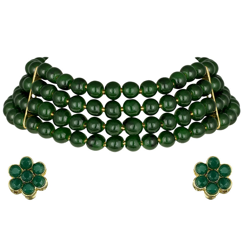Liana Green Choker Set