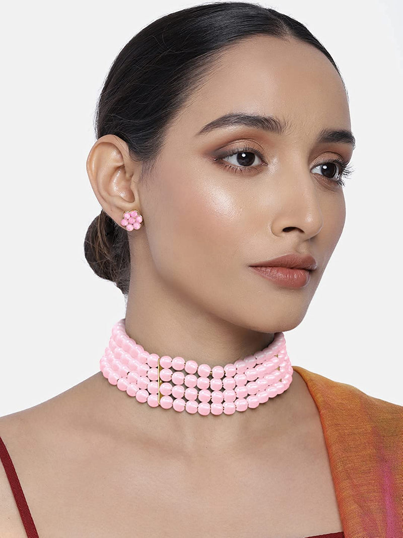 Liana Pink Choker Set