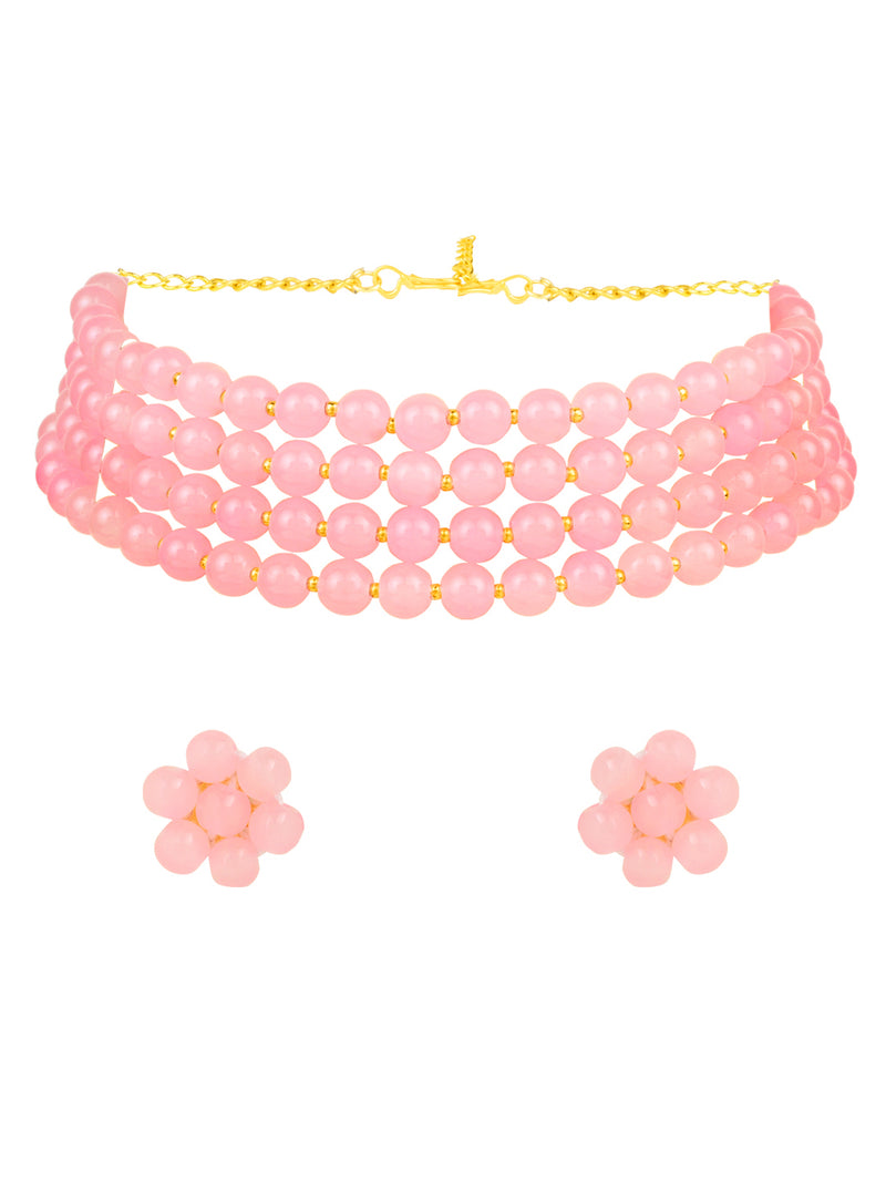 Liana Pink Choker Set