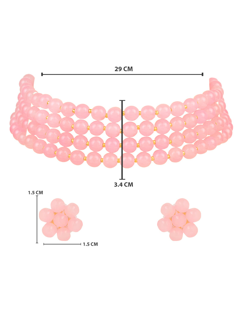 Liana Pink Choker Set