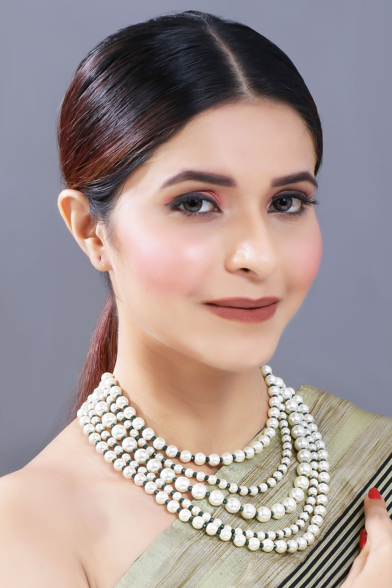 Isha Pearl Necklace Set