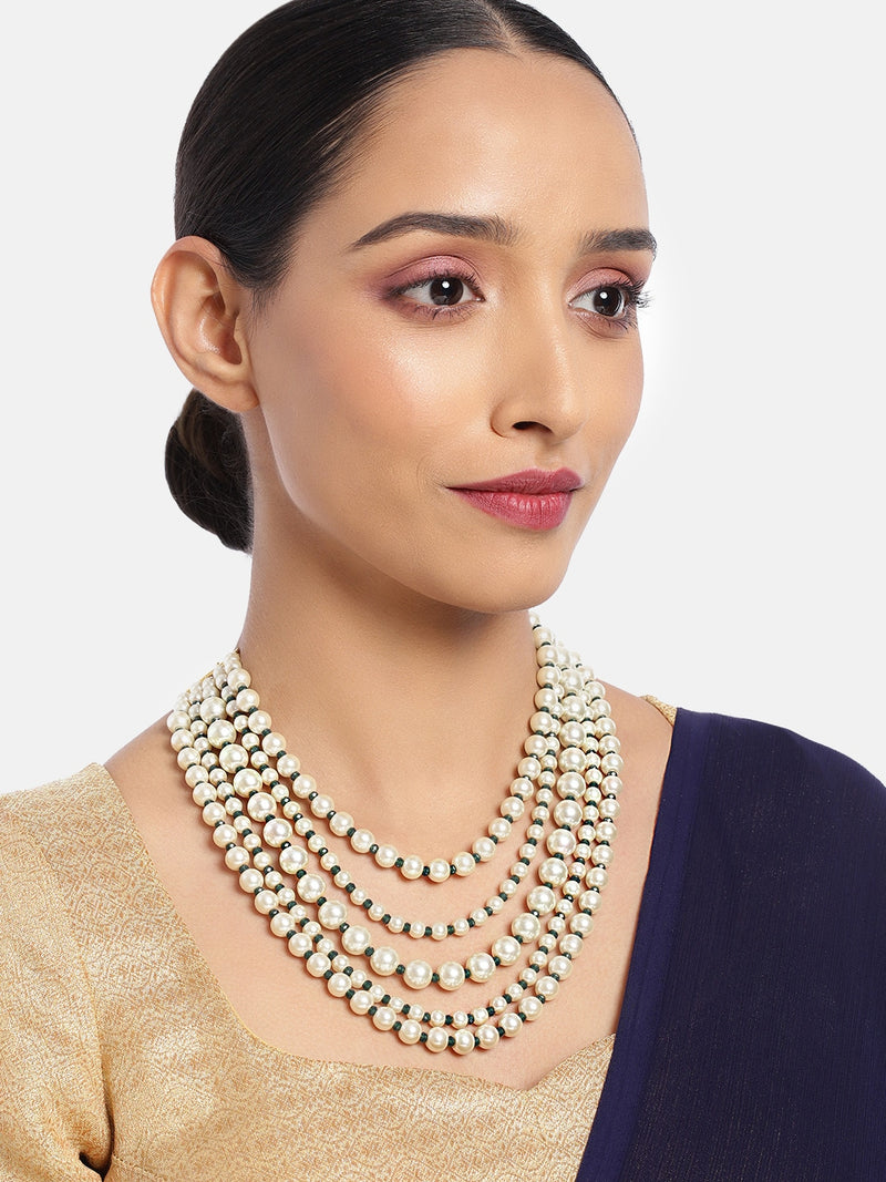 Isha Pearl Necklace Set
