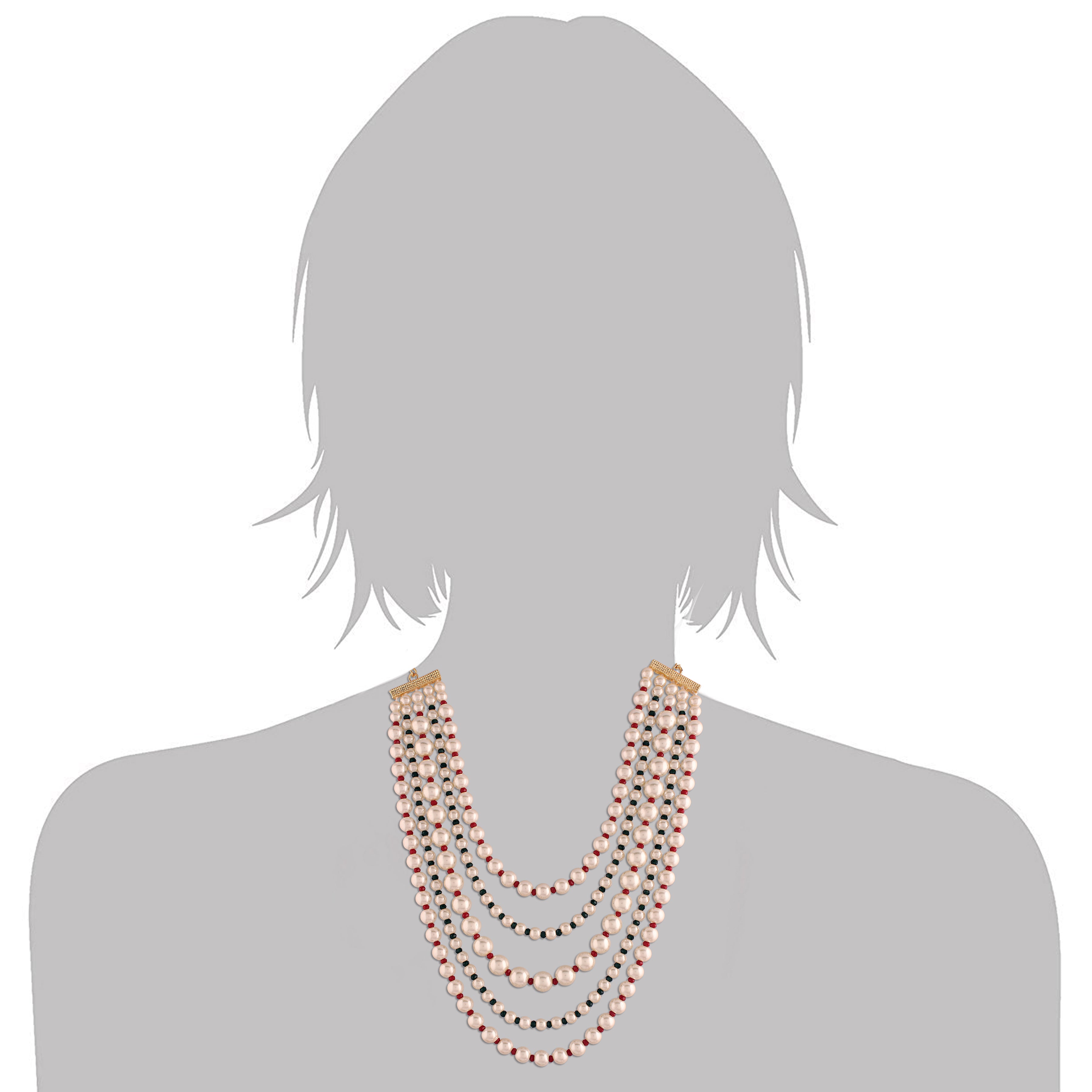 Dixita Pearl Necklace Set